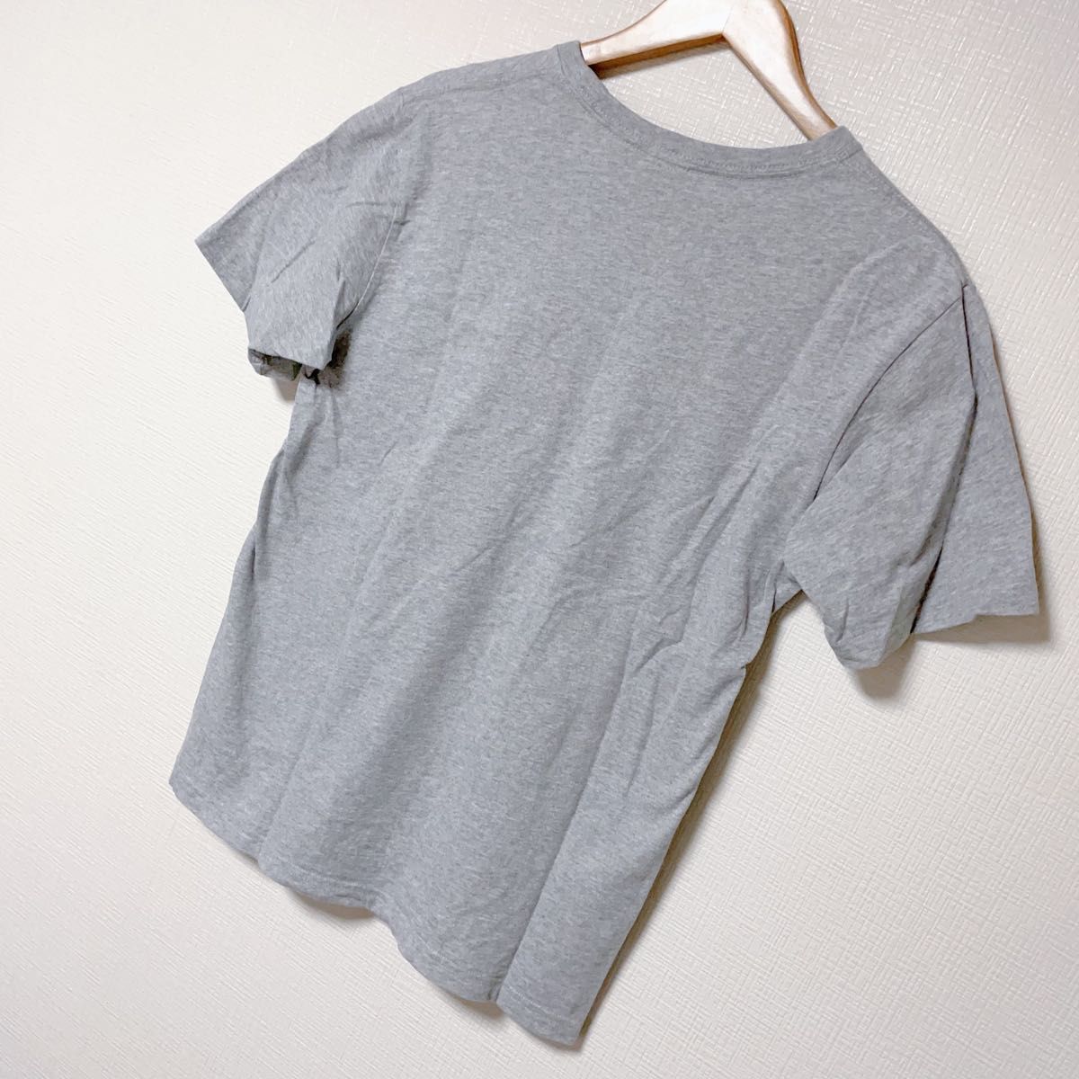 【美品】EDWIN メンズM Tシャツ 半袖シャツ グレー カジュアル デニム ジーンズ シャツ エドウィン