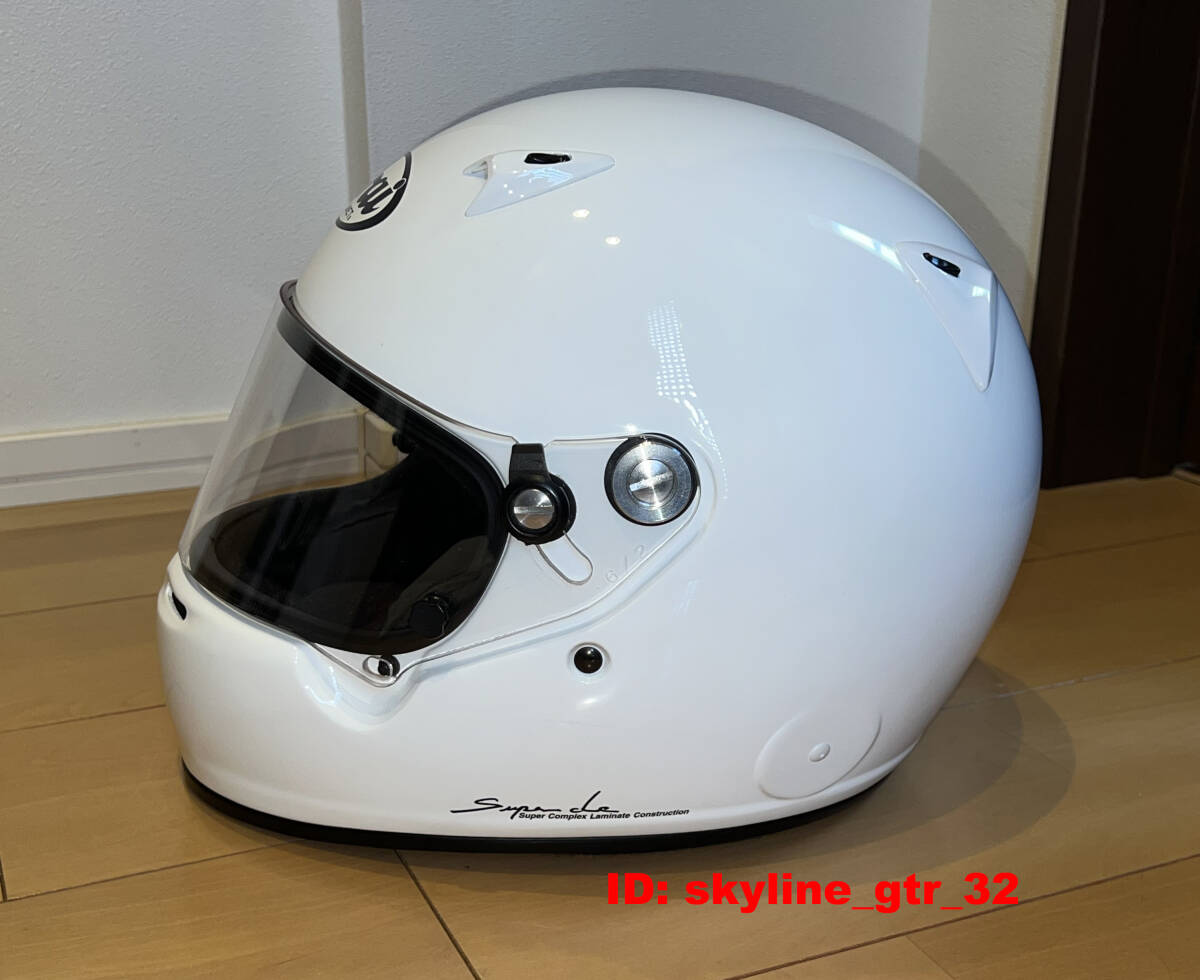 アライ Arai 4輪用ヘルメット GP-5W 美品 SCHROTH製 HANSクリップアンカー付き！_画像2