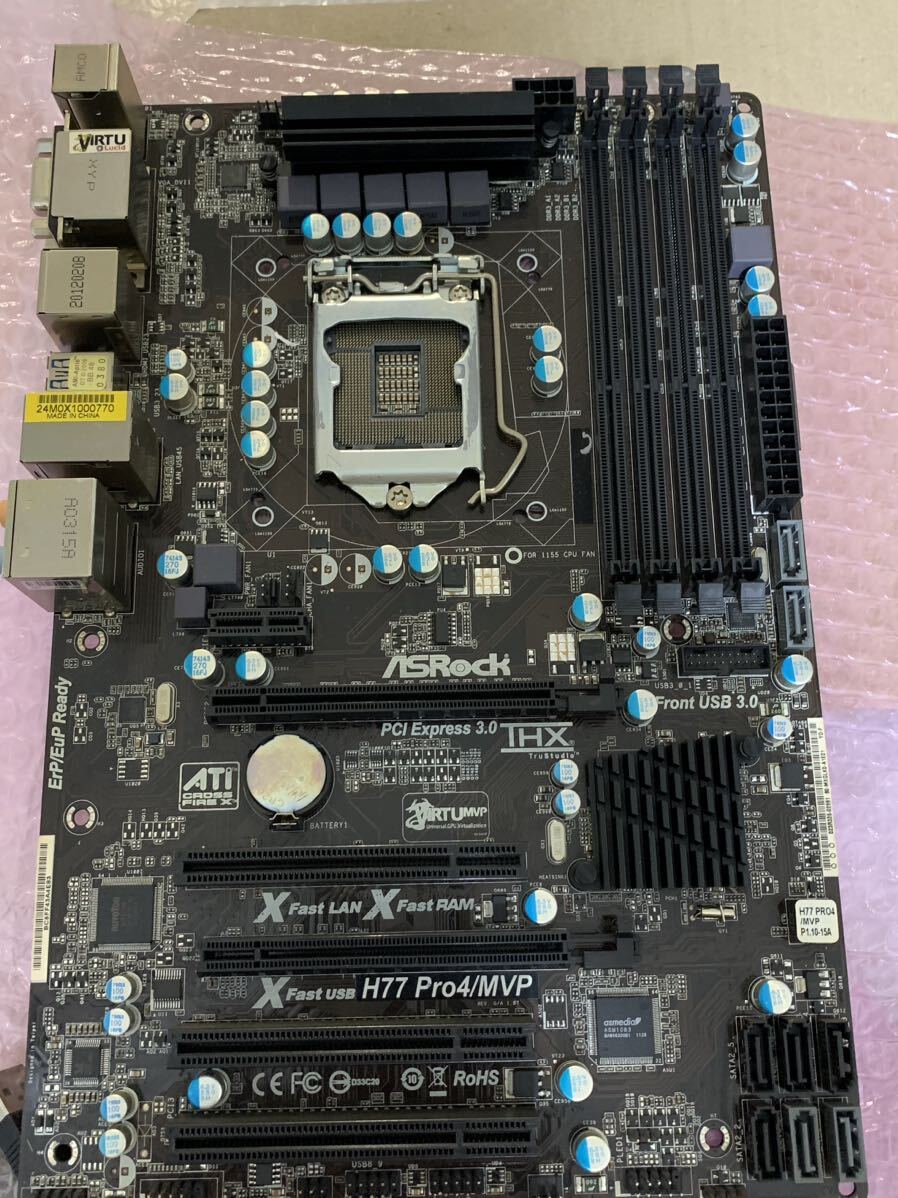 ASRock H77 Pro4/MVP マザーボード マザボ LGA1155 第2世代 第3世代 動作確認済み BIOS確認済みの画像2