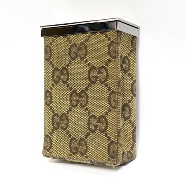 GUCCI グッチGGキャンバス シガレットケース　中古品 used AB_画像2