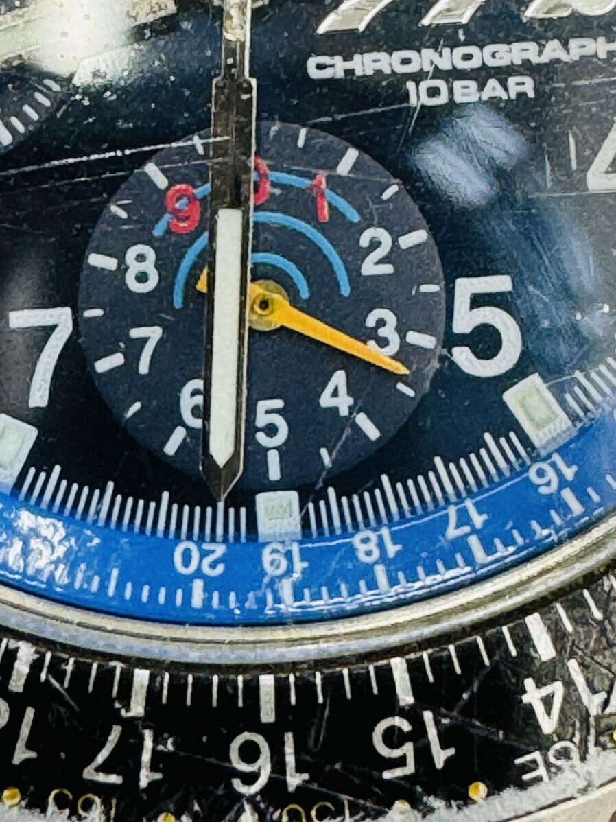 ANA 腕時計 フライトクロノグラフ ボーイング777 QUARTZ 全日空 メンズ_画像9