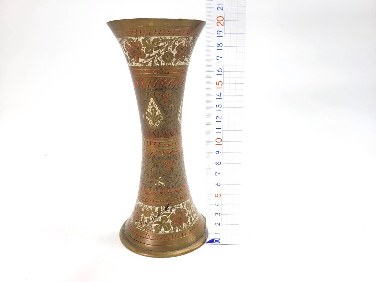 真鍮製花瓶 インド工芸品 一輪差し 花瓶 銅彫刻 骨董品|Yahoo 真鍮製花瓶 インド工芸品 一輪差し 花瓶 銅彫刻 骨董品|Yahoo