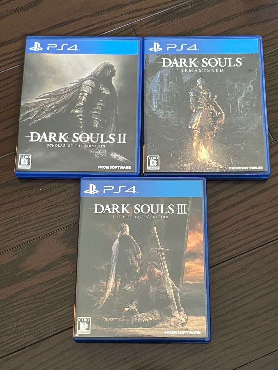 【3本セット】【PS4】 ダークソウル、DARK SOULS II SCHOLAR 、dark souls3