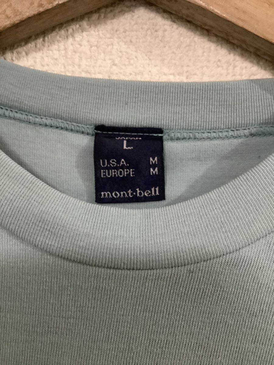 mont-bell モンベル 半袖Tシャツ プリントTシャツ アウトドア キャンプ メンズ 古着 L 速乾性の画像3