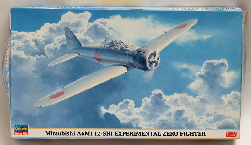 ハセガワ1/48三菱A6M1 十二試艦上戦闘機(カルトグラフ) A-014_画像1