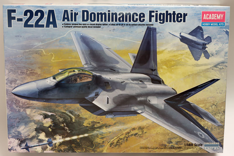 アカデミー1/48 F-22A(カルトグラフ) A-004_画像1