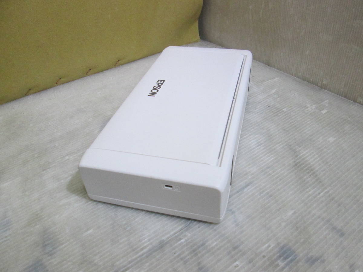 「DE01/E6125-1」★EPSON A4モバイルインクジェットプリンター PX-S05W Model:B581A ホワイト　AC アダプター＆USB付き ★_画像5