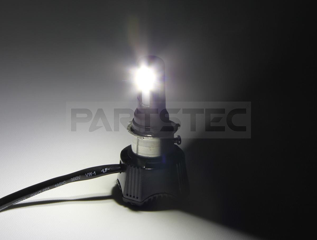 バイク用 ファン付 LED バルブ 4600lm 4面発光 ヘッドライト H4/PH8/PH7 直流/交流 ホワイト スーパーカブ50 ジャイロキャノピー/134-96(B)の画像5