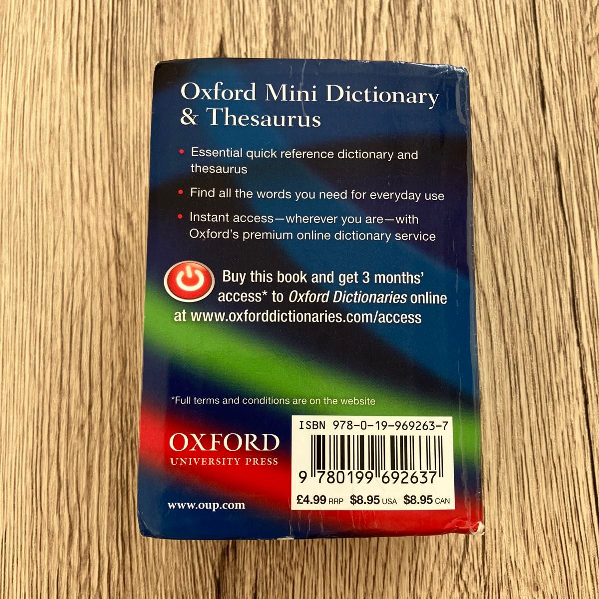 【英英&類語辞典】Oxford Mini Dictionary & Thesaurus
