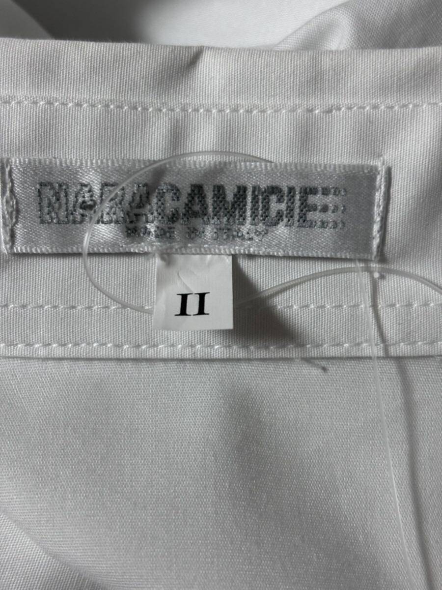 未使用タグ無し NARACAMICIE ナラカミーチェ イタリア製 シャツワンピース ホワイト サイズⅡ_画像6