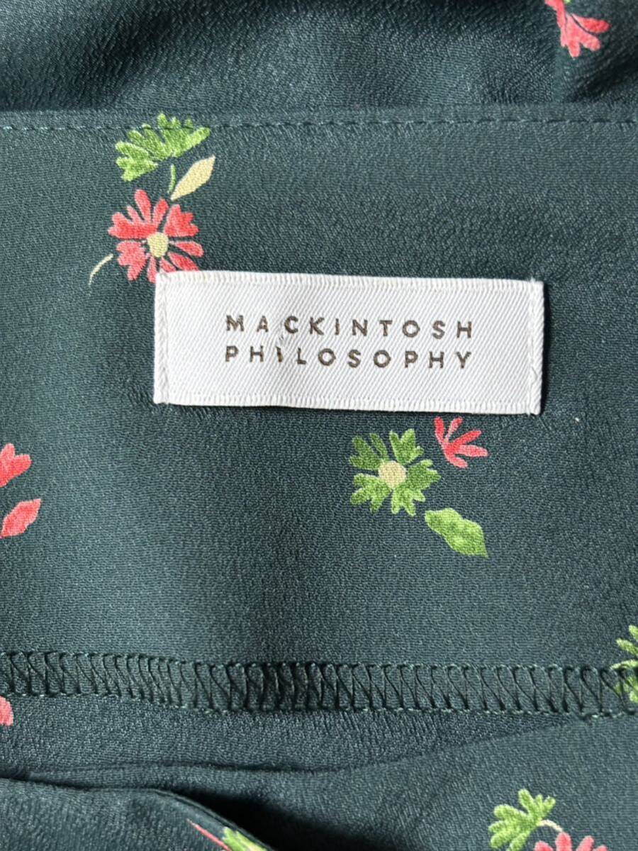  beautiful goods MACKINTOSH PHILOSOPHY Macintosh firosofi- floral print long One-piece size 38