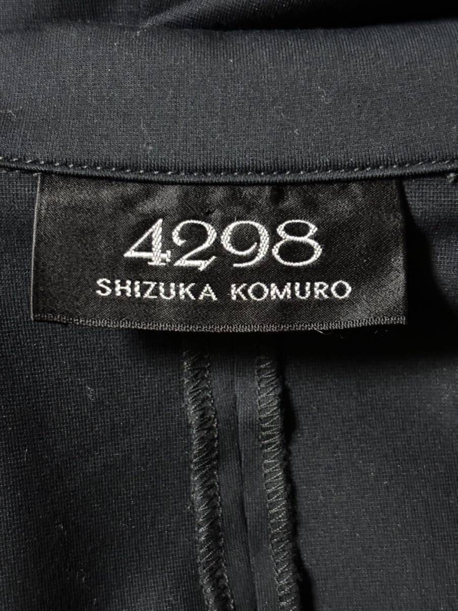 4298SHIZUKA KOMURO シズカコムロ 薄手 ブラックジャケット 大きいサイズ44_画像5