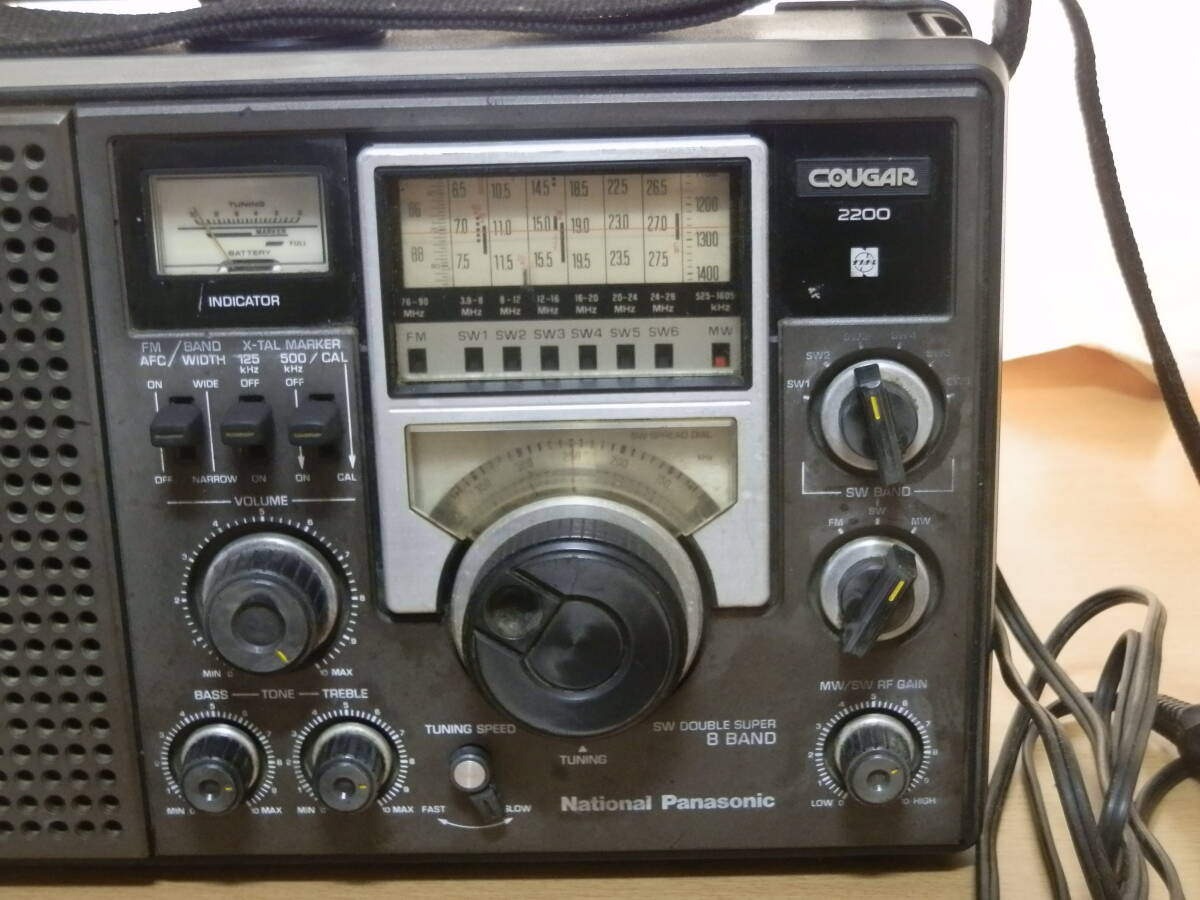 * редкий товар *National Panasonic National Panasonic RF-2200 COUGAR * BCL радио SW1~SW6/MW/FM 8 частота короткие волны радио * текущее состояние товар *