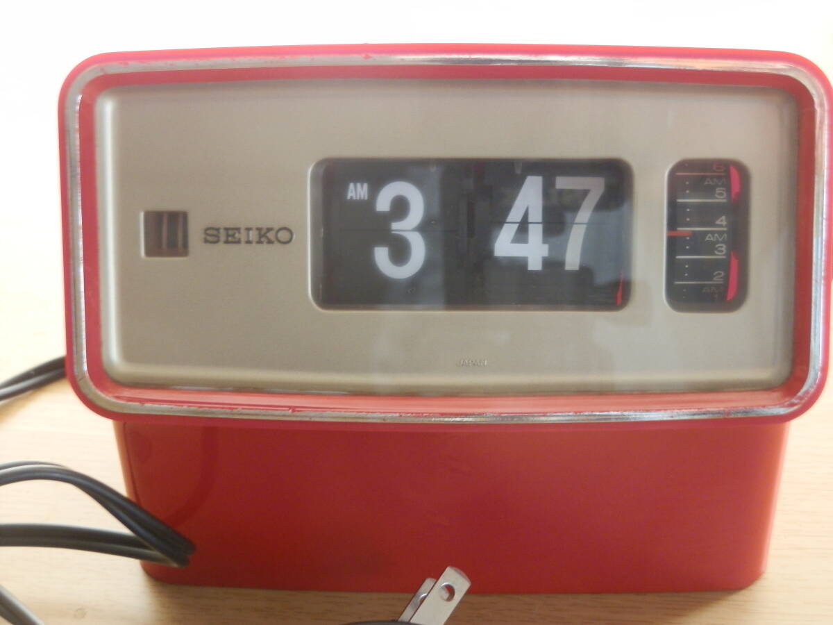 ●中古格安●SEIKO DIGITAL CLOCK 　DP 623 目覚まし時計／パタパタ時計 ★昭和レトロ／昭和51年購入★ ☆動作品☆_画像2