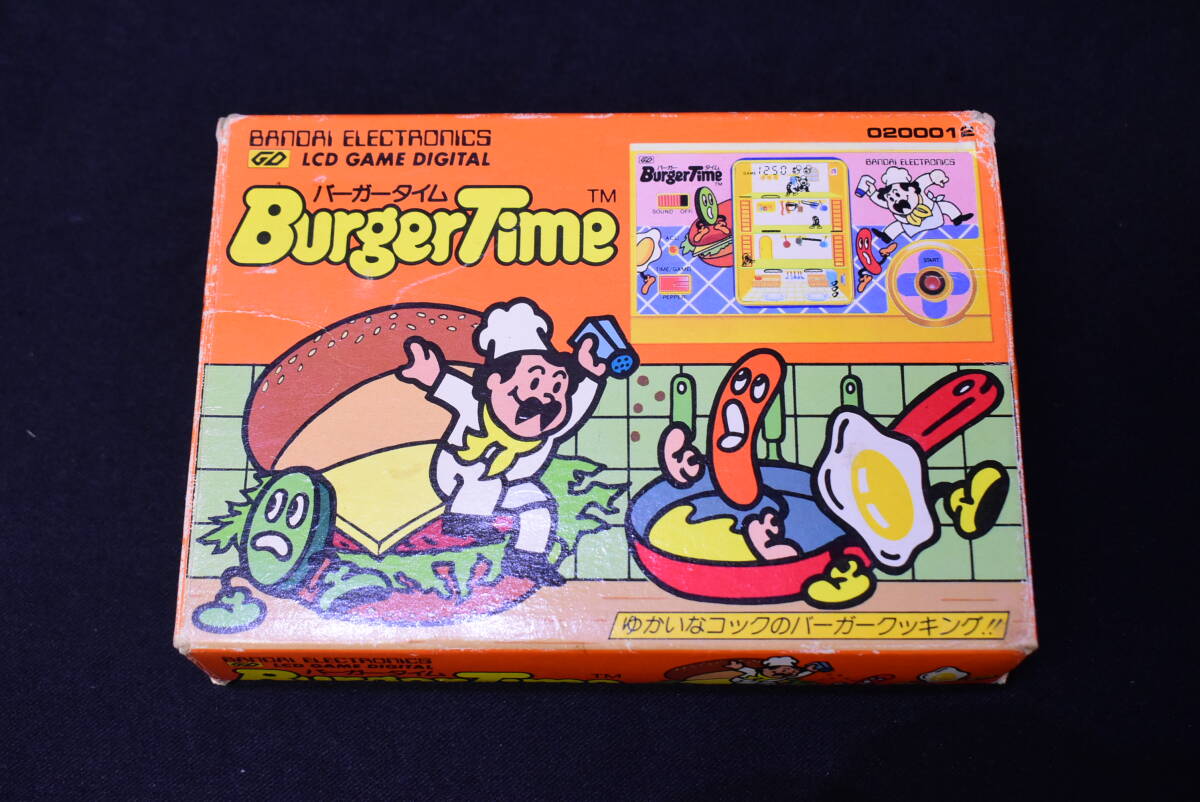  that time thing /BANDAI/ Bandai / burger time /Burger Time/LCD/ Game & Watch / digital / game / retro / Junk /URW225