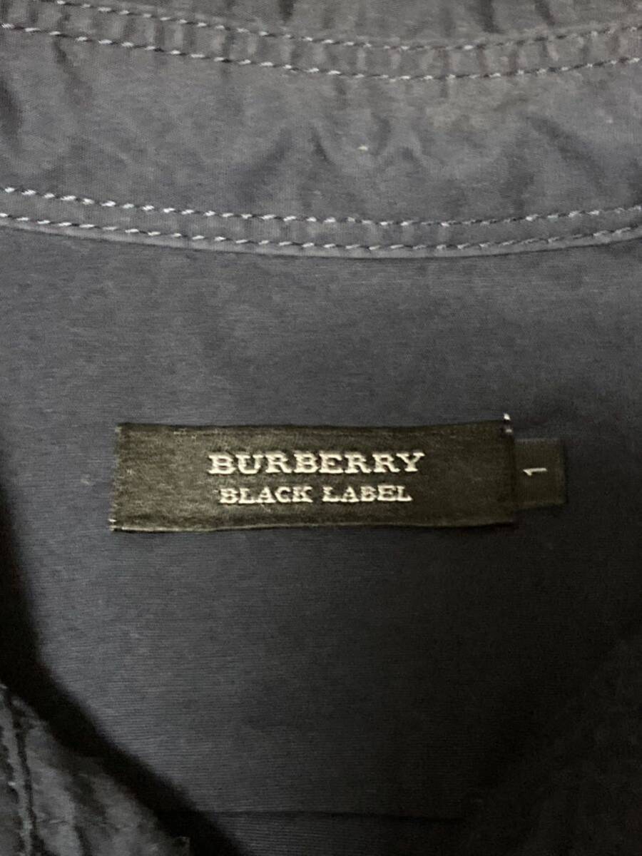 Burberry BLACK LABEL Burberry long sleeve shirt navy 