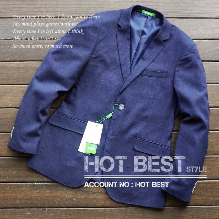 新発売◆国内未販売 SHAN 紳士 メンズ テーラード ジャケット ブレザー 2ボタン 春夏 スプリング【XL】3470_画像1