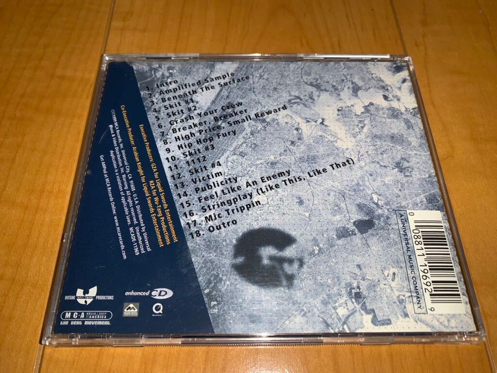 【輸入盤CD】GZA / ジニアス / GZA / Genius / ビニース・ザ・サーフィス / Beneath The Surface / ウータン・クラン / Wu-Tang Clan_画像2