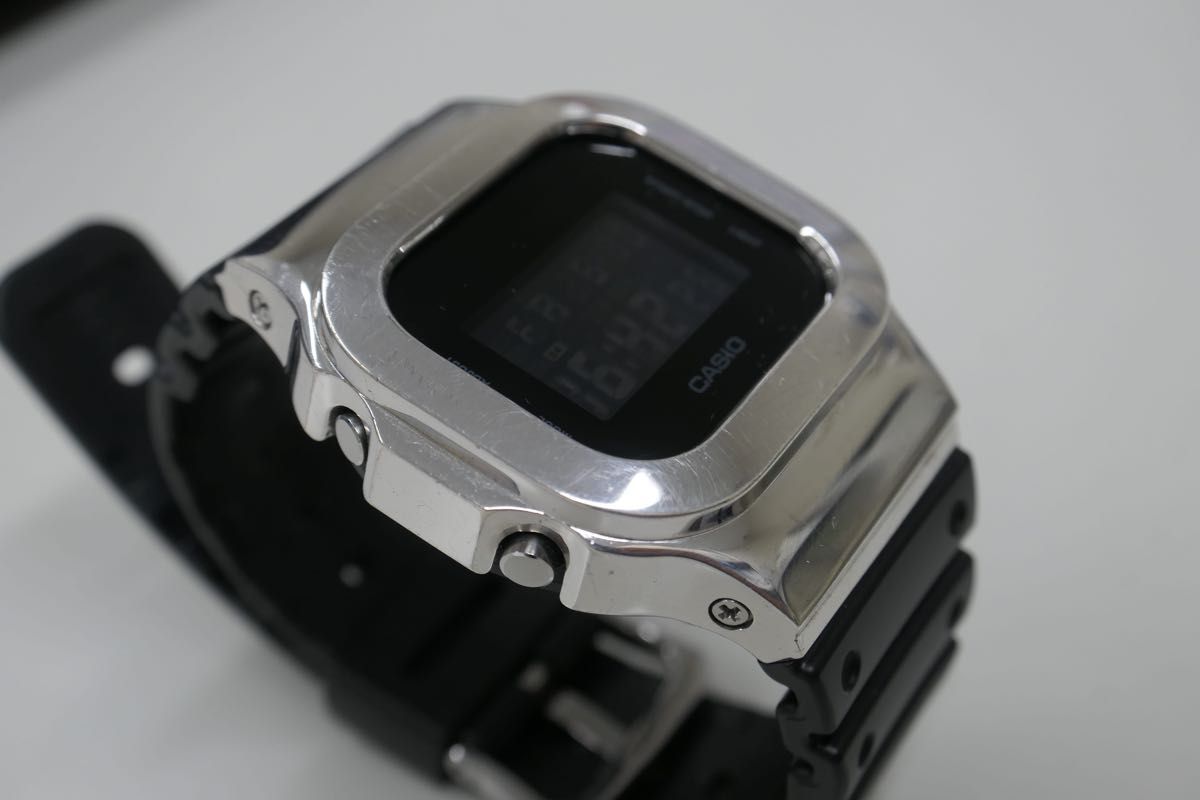 DAMUE 5600 Silver ダミュー G-SHOCK メタルベゼル|Yahoo DAMUE 5600 Silver ダミュー G-SHOCK メタルベゼル|Yahoo