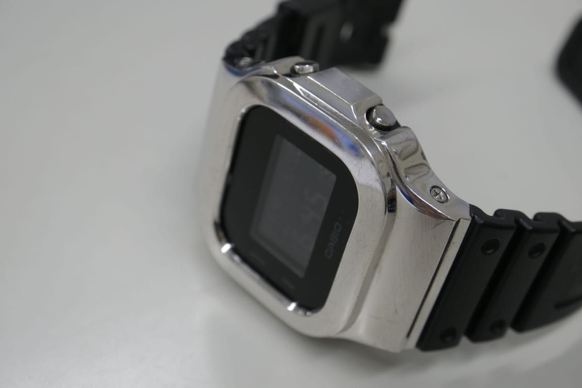 DAMUE 5600 Silver ダミュー G-SHOCK メタルベゼル|Yahoo DAMUE 5600 Silver ダミュー G-SHOCK メタルベゼル|Yahoo