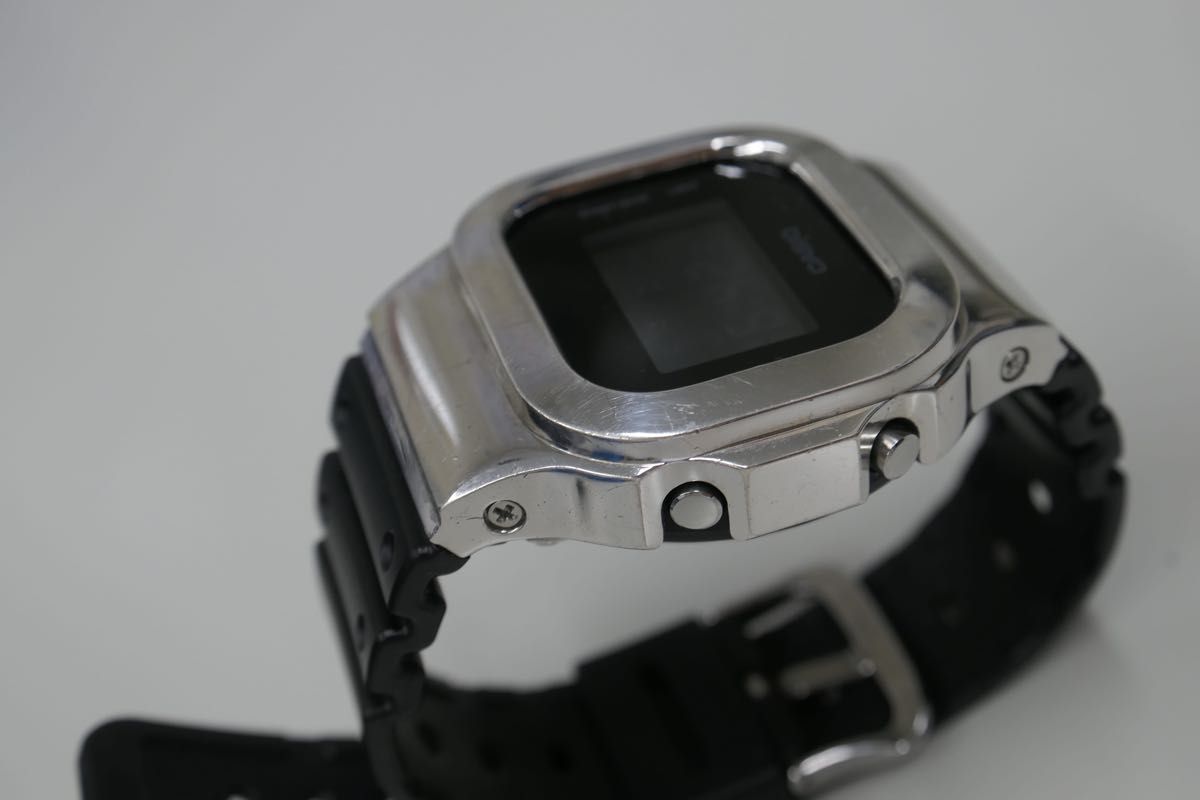 DAMUE 5600 Silver ダミュー G-SHOCK メタルベゼル|Yahoo DAMUE 5600 Silver ダミュー G-SHOCK メタルベゼル|Yahoo