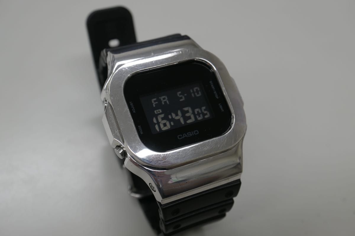 DAMUE 5600 Silver ダミュー G-SHOCK メタルベゼル|Yahoo DAMUE 5600 Silver ダミュー G-SHOCK メタルベゼル|Yahoo