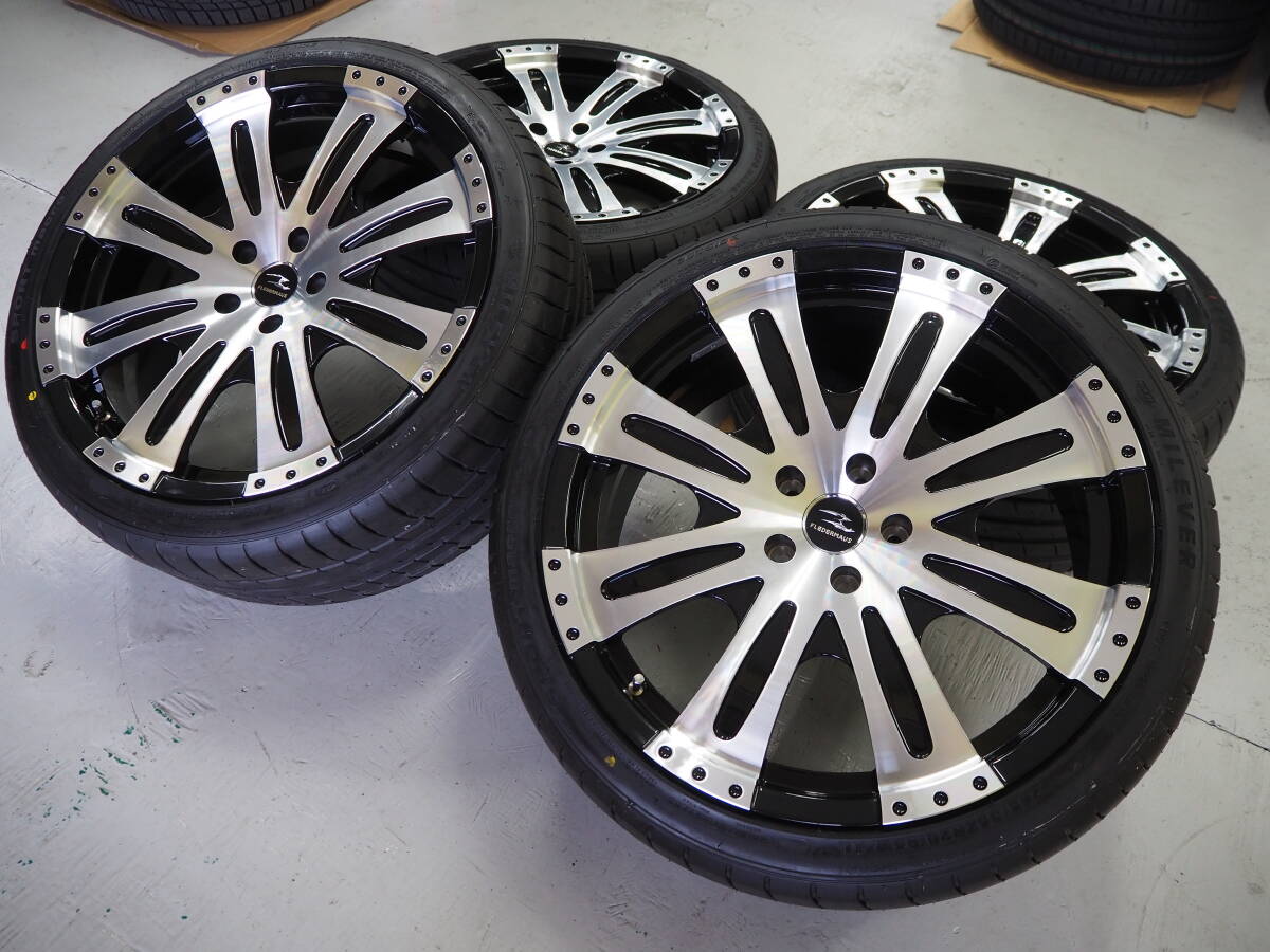 1台限定品 鍛造 FORGED ワンオフ デモカー装着 クエルボ8 20inch 8.5J 5H114.3+35 輸入タイヤ 245/35R20 アルファード ヴェルファイア_画像2