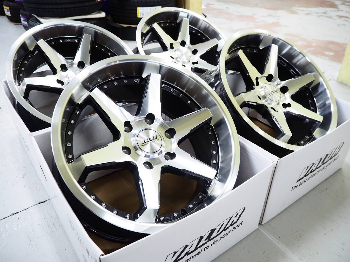 即納 カスタムサイズ 要オーバーフェンダー 深リム ディープコンケイブ VALOR DCR 18inch 6H139.7 9.0J+20 ハイエース_画像4