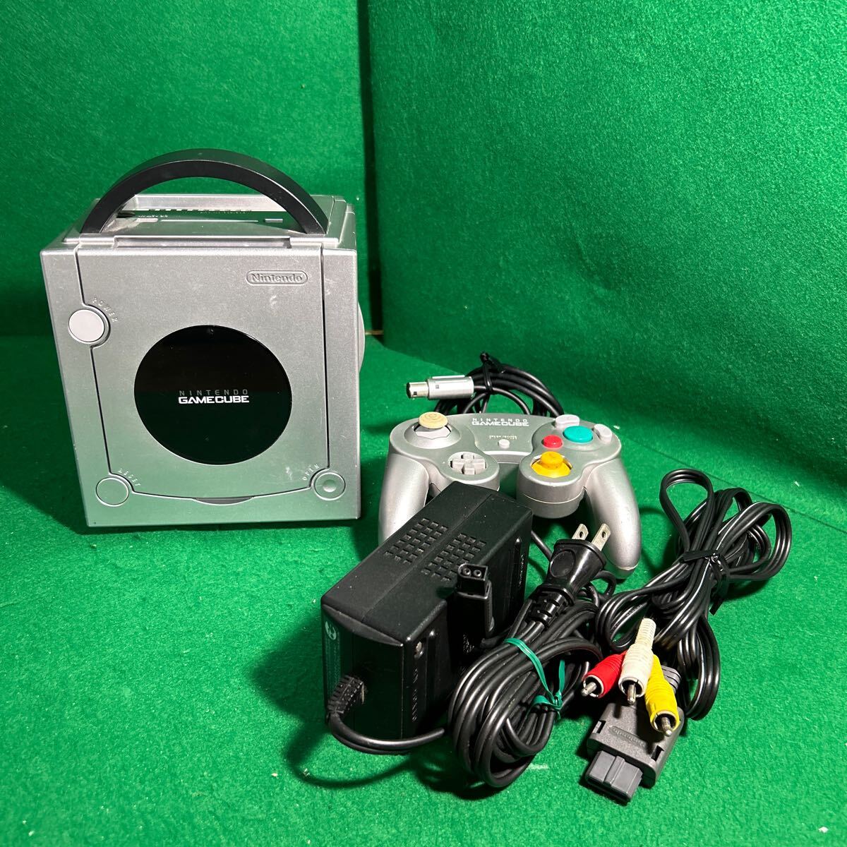 Nintendo| nintendo GAMECUBE| Game Cube body controller DOL-001(JPN) made in Japan operation verification ending! operation excellent silver 