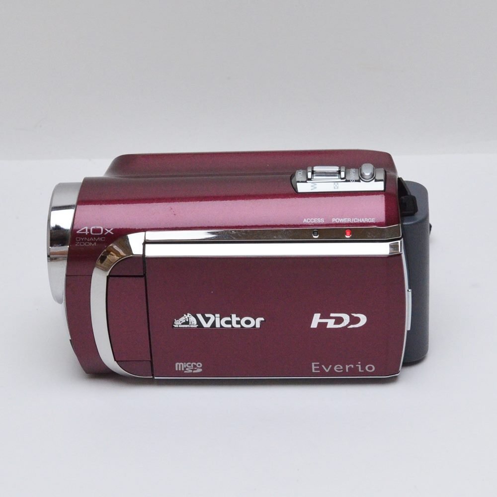 良品 ビクター エブリオ ビデオカメラ GZ-MG650 レッド 光学ズーム35倍 デジタルズーム800倍 Victor Everio ハードディスクムービーの画像5