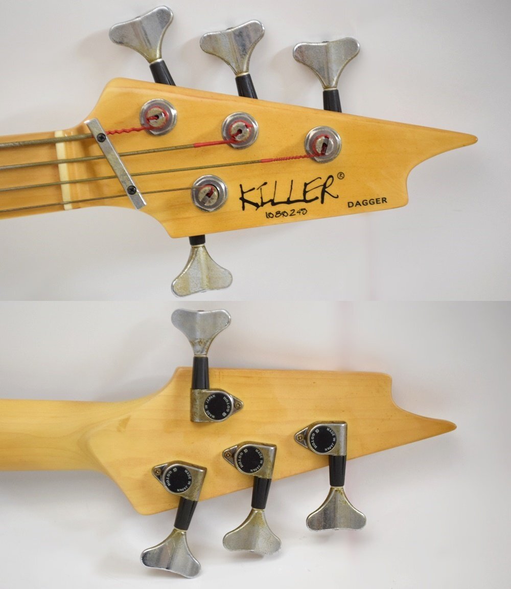 KILLER Dagger エレキベース 1080245 全長約112cm 弦高4弦約4mm 1弦約2mm フレット数24 ソフトケース付属 キラーの画像6
