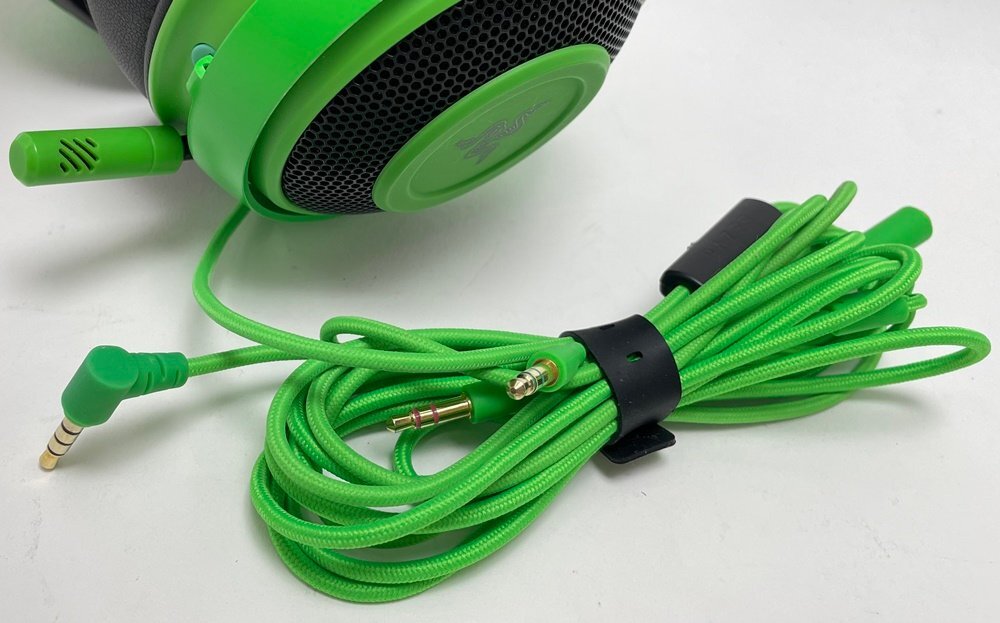 RAZER KRAKEN ゲーミングヘッドセット RZ04-0283 有線 ヘッドホン グリーン eスポーツ レイザー クラーケン_画像7