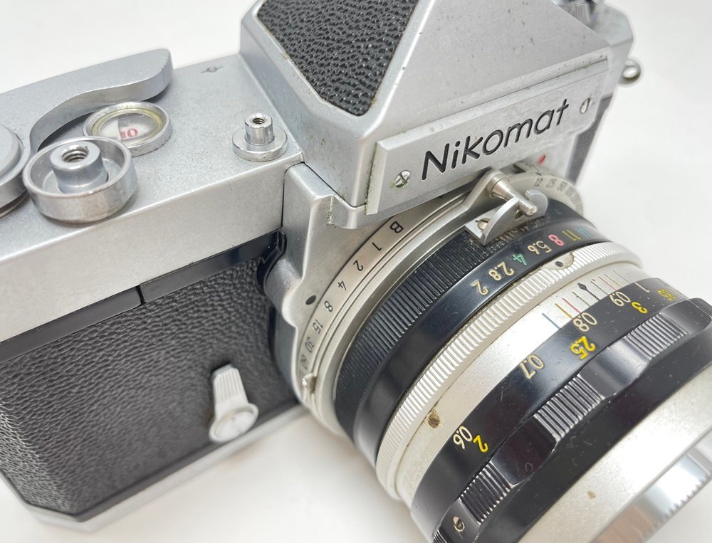 ジャンク品 Nikon Nikomat FT 一眼レフカメラ レンズ付き50mm F2 レトロ ニコン ニコマートの画像5