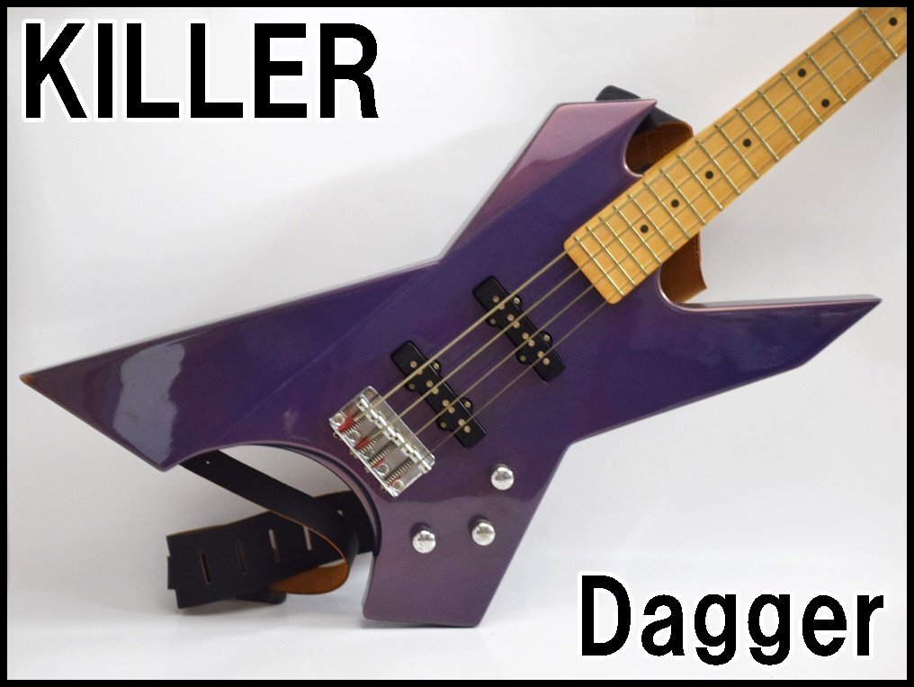 KILLER Dagger エレキベース 1080245 全長約112cm 弦高4弦約4mm 1弦約2mm フレット数24 ソフトケース付属 キラーの画像1