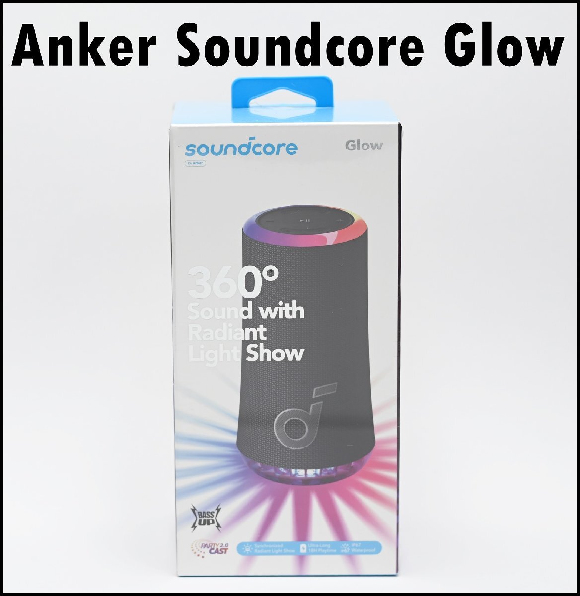 新品 Anker Soundcore Glow Bluetooth スピーカー 360° サウンド 防塵 防水 ワイヤレスの画像1