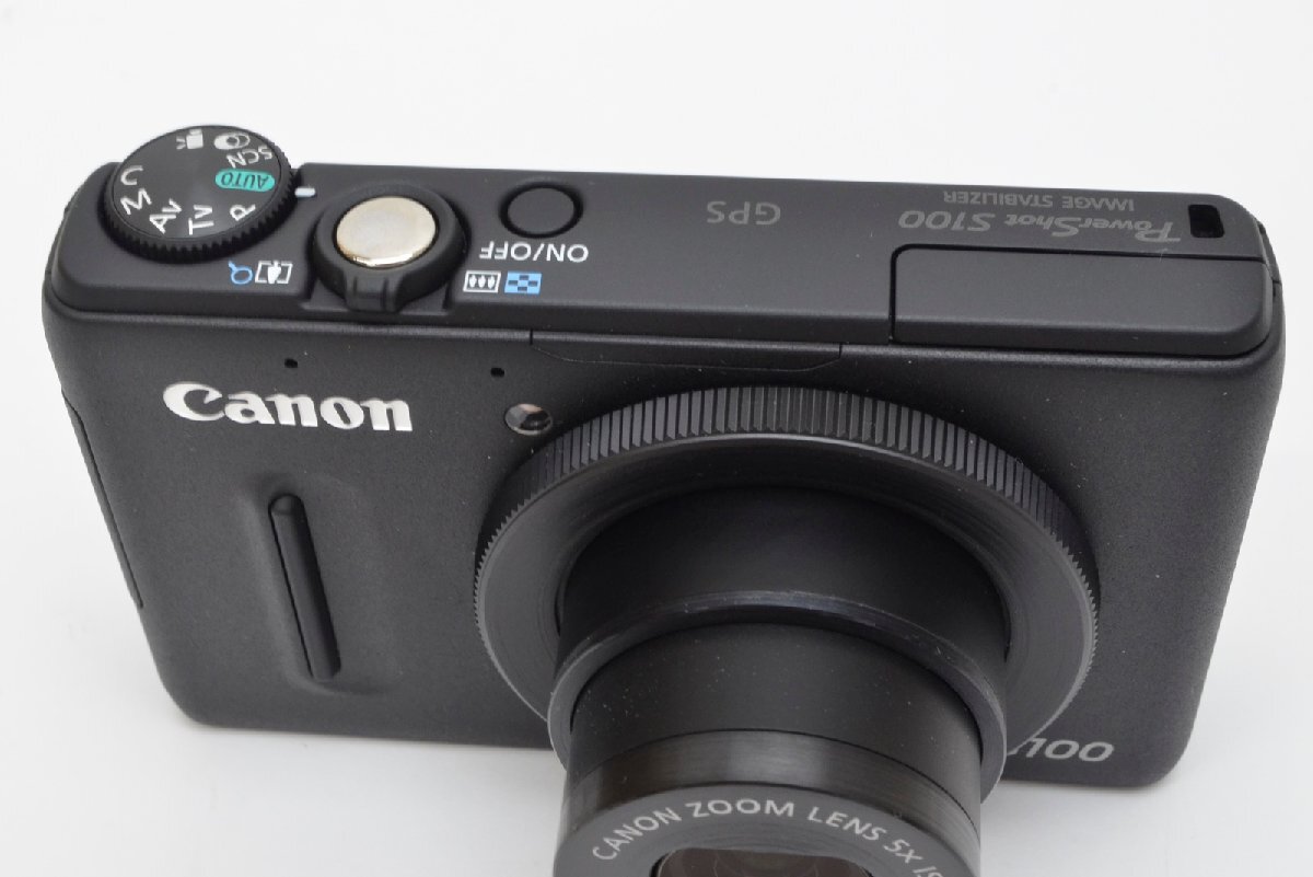良品 Canon PowerShot S100 デジカメ PC1675 ブラック キャノン パワーショット デジタルカメラ_画像3
