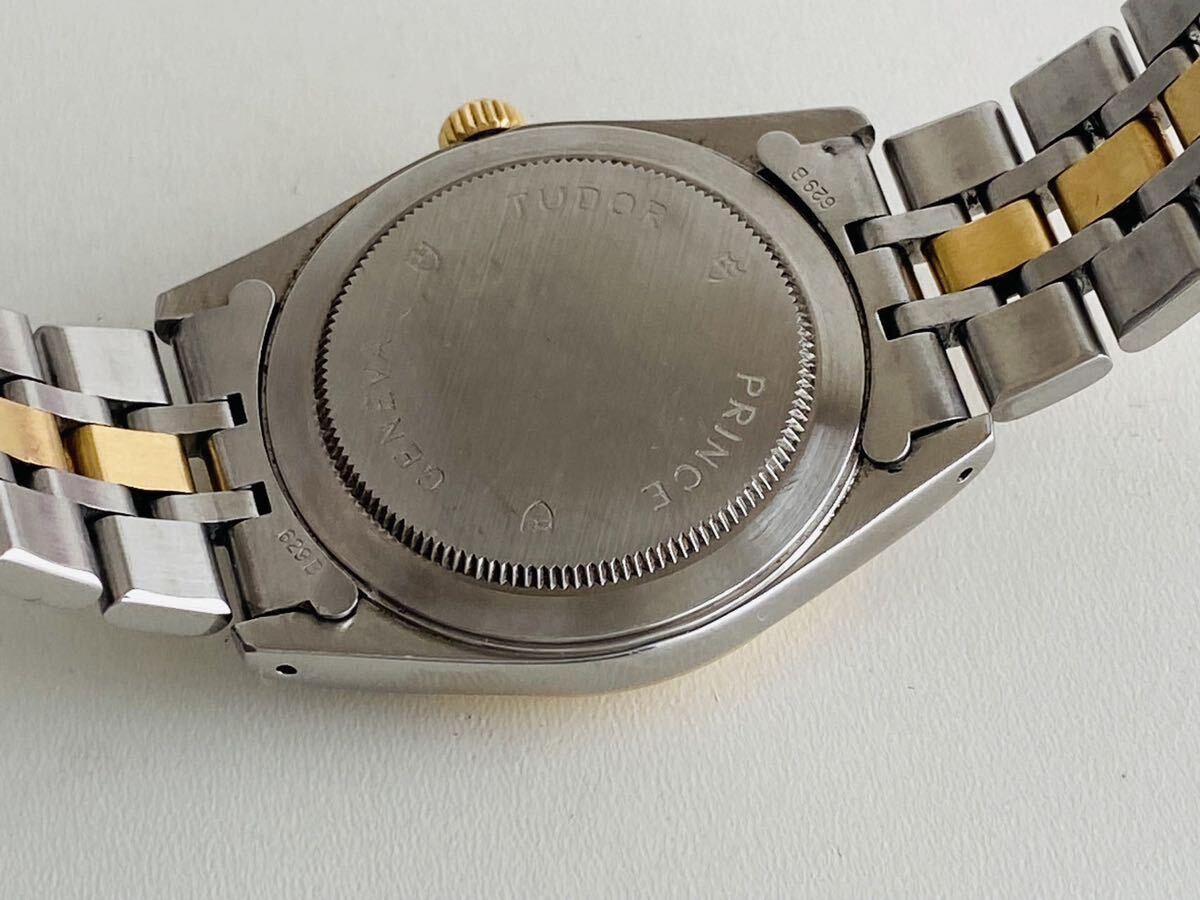 TUDOR チュードル チューダー Prince Date プリンスデイト 74033 34mm Men’s メンズ watch 腕時計 AT 自動巻 18K YG SS 18金 稼働中 美品_画像8