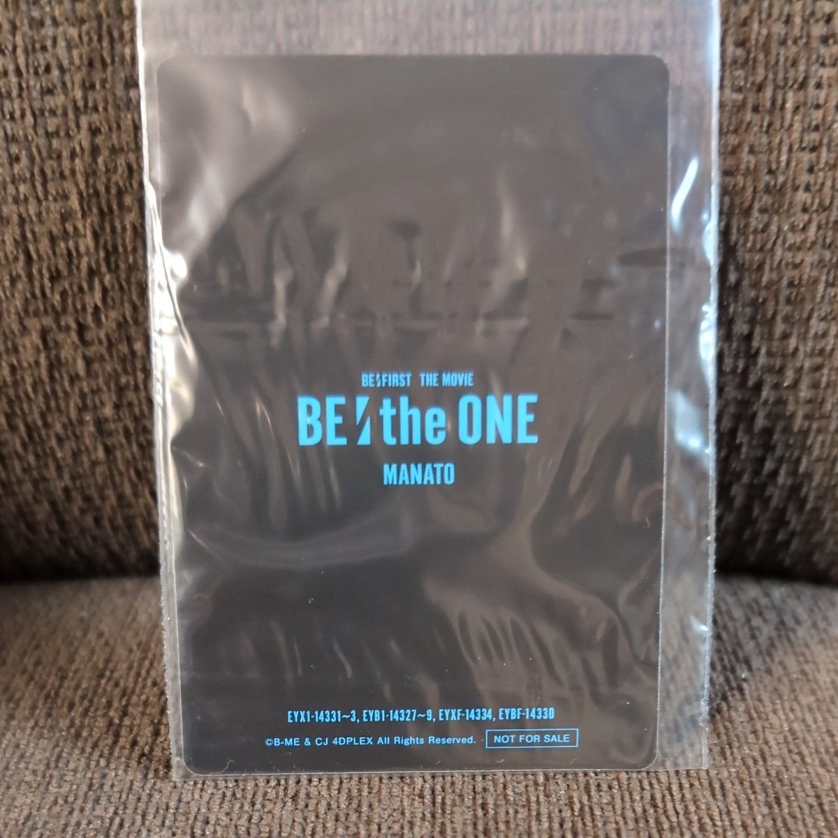 BE:FIRSTマナト　『BE:the ONE』Blu-ray＆DVD特典オリジナルフォトカード