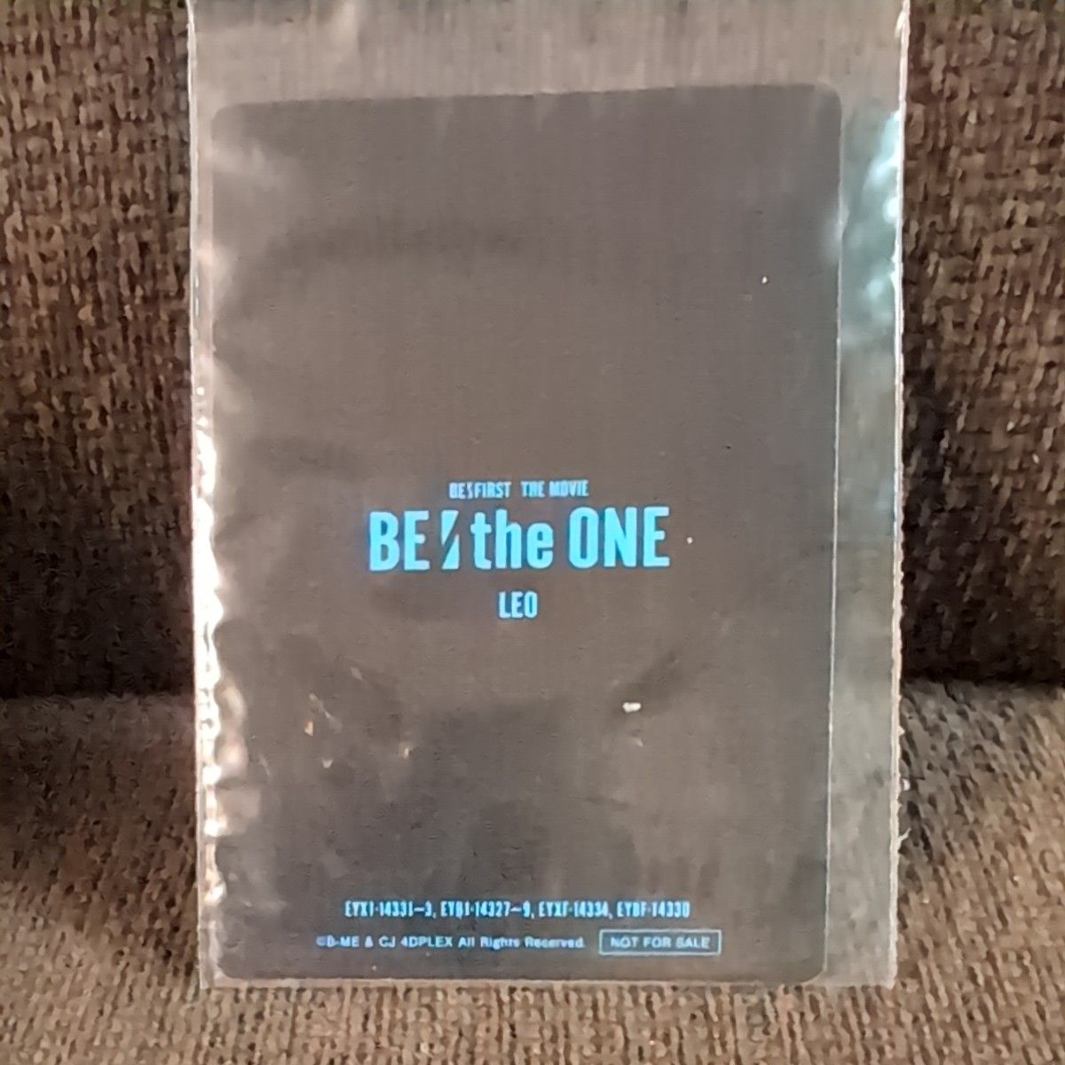 BE:FIRSTレオ　『BE:the ONE』Blu-ray＆DVD特典オリジナルフォトカード