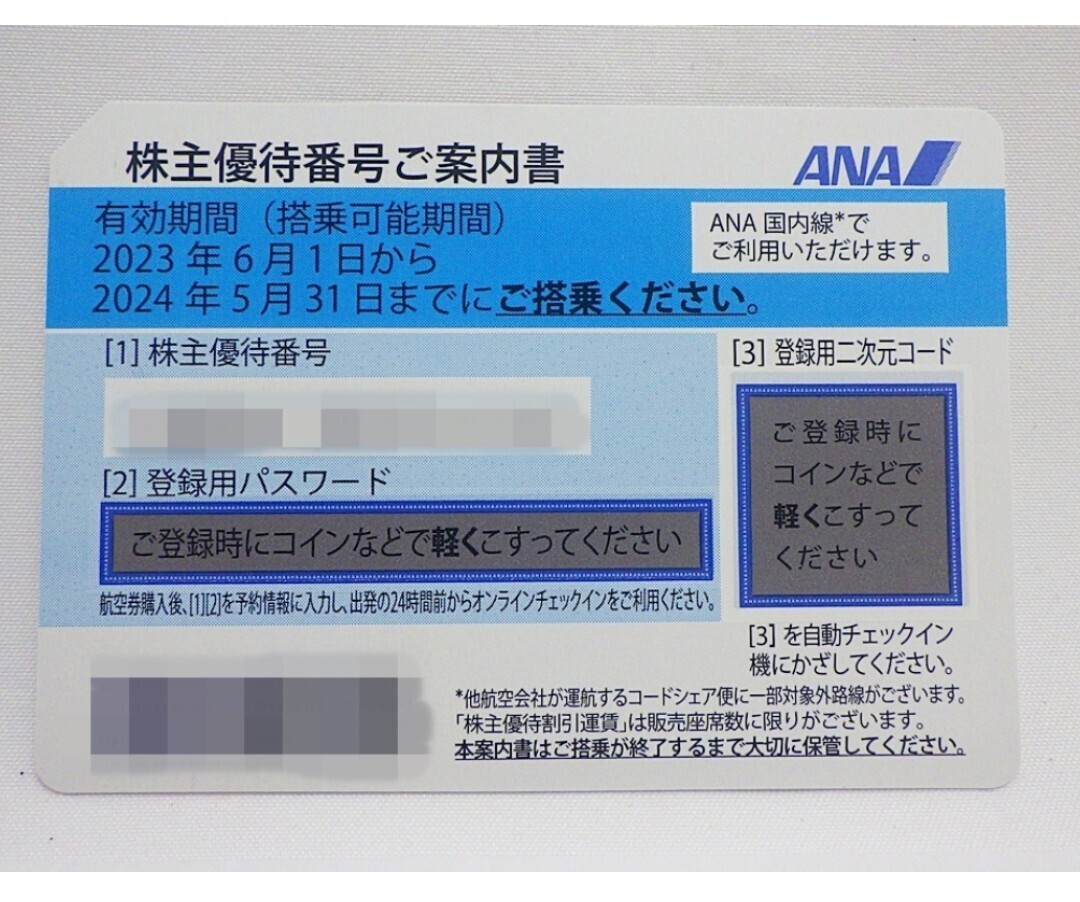 【スピード通知】 ANA 全日空 株主優待券 1枚 有効期限5月末_画像1