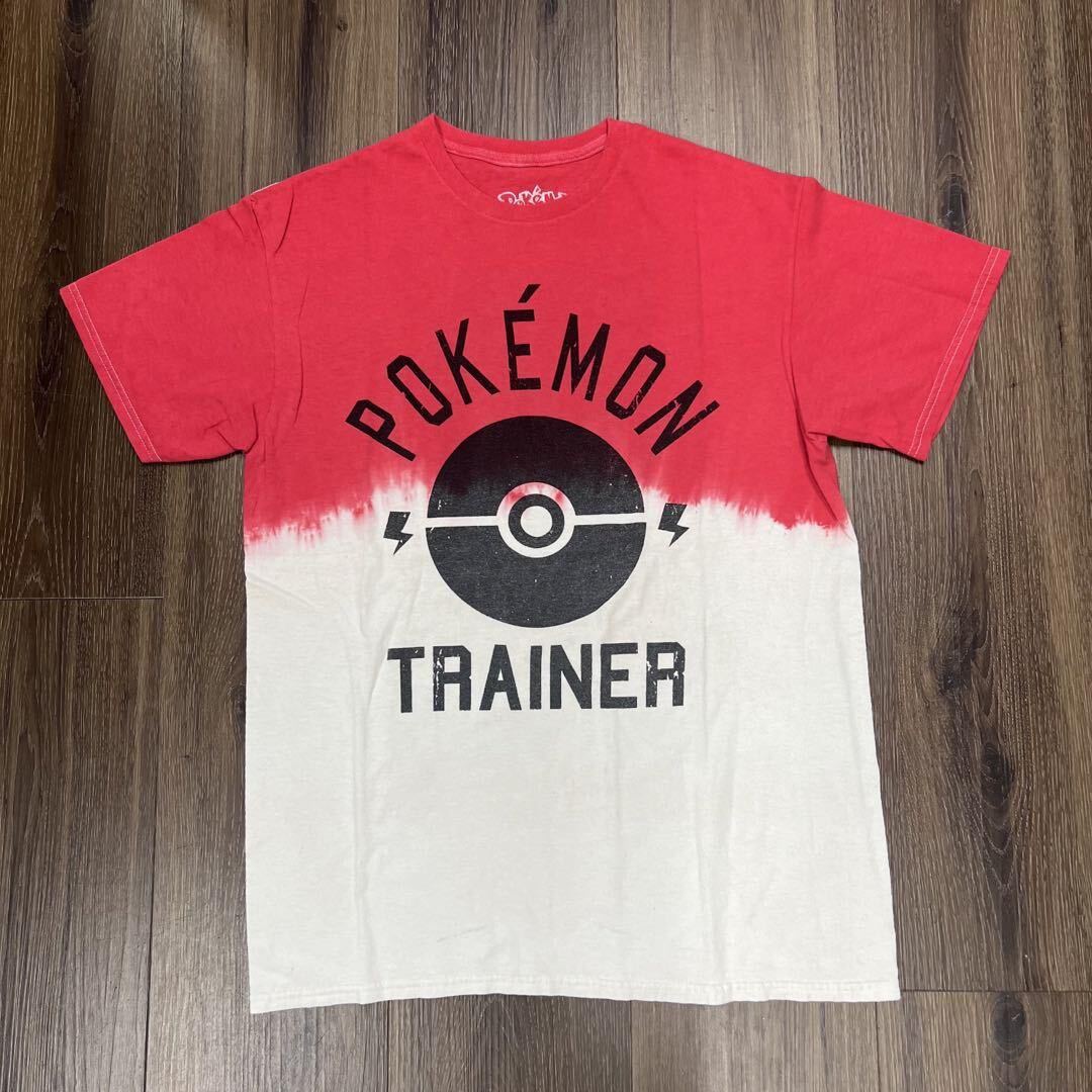 オ　US 古着 ポケモン　POKEMON モンスターボール　柄 Tシャツ　半袖_画像1