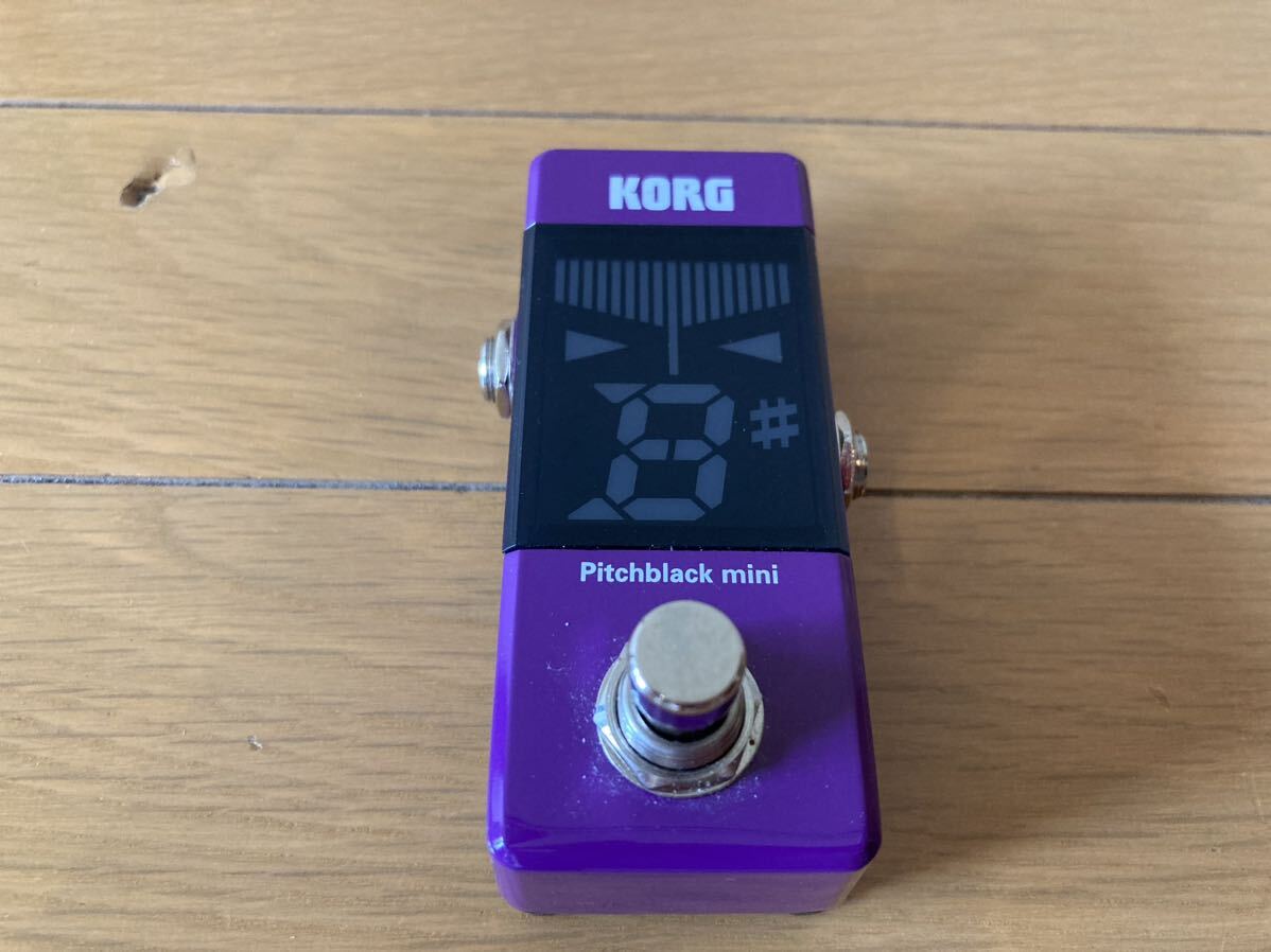 KORG コルグ Pitchblack mini PU パープル チューナー_画像1