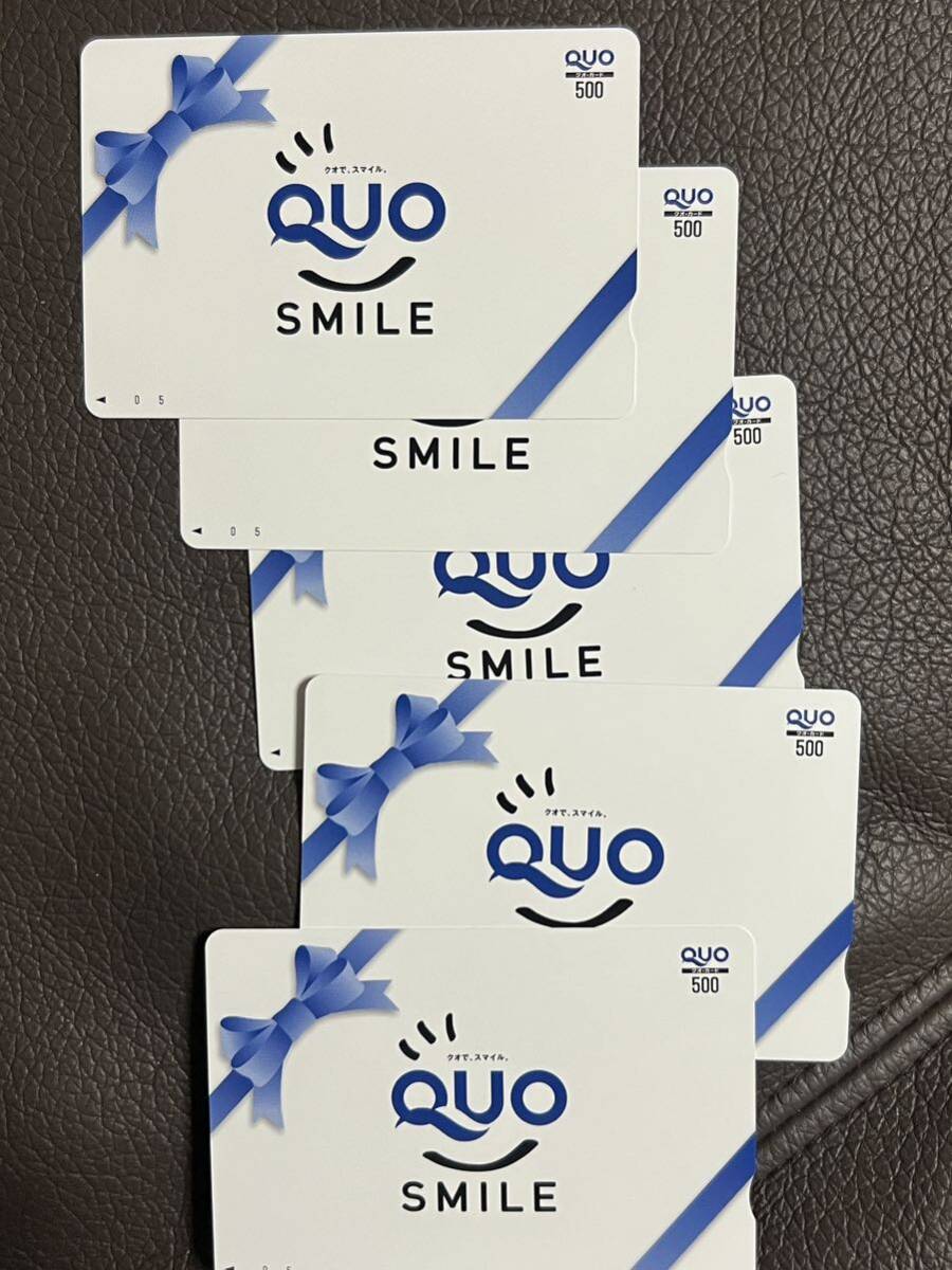 未使用クオカード2,500円（500円×5枚）QUOカード 送料無料の画像1