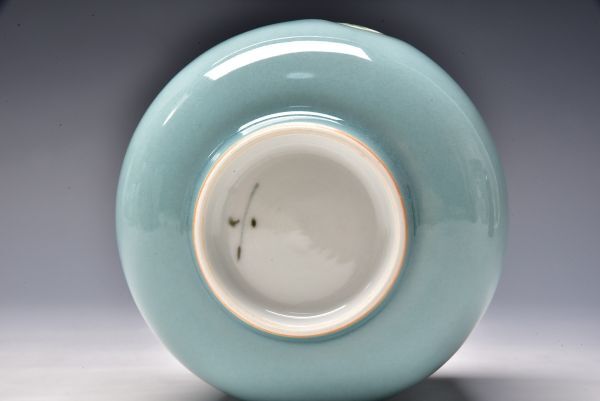 三浦小平二 人間国宝 重要無形文化財 青磁 豆彩 トルコ少女 茶碗 茶道具 H36_画像8