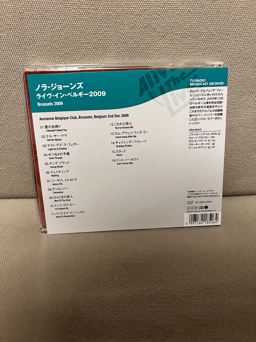 Norah Jones / Brussels 2009＜限定盤＞