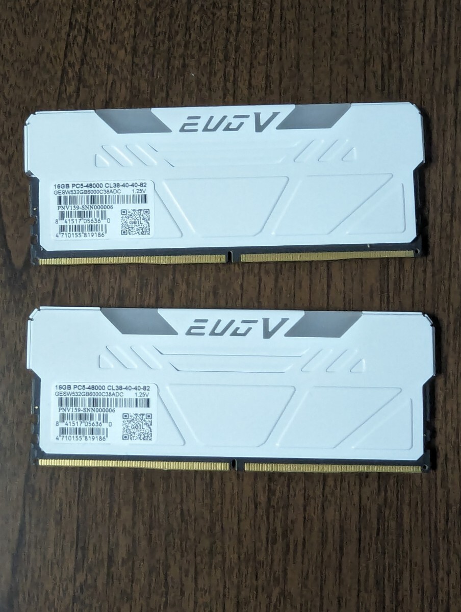 GEIL EVO V DDR5 16GB 2枚 32GB ゲーミング メモリ デスクトップ RGB PC5-48000_画像3