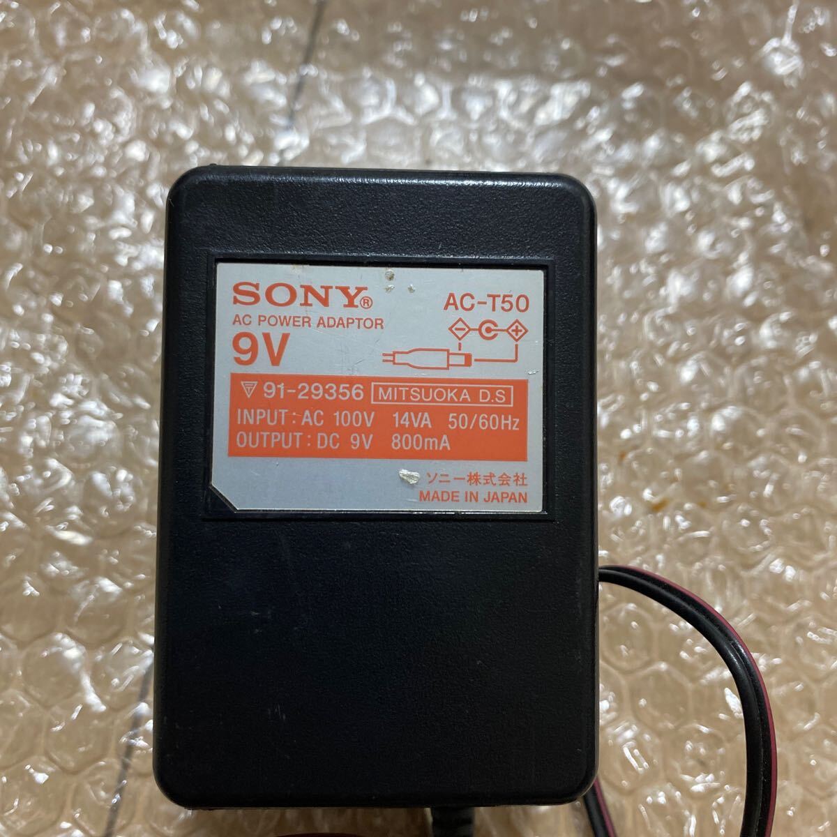  Sony SONY AC-T50 AC adaptor 9V 800mA secondhand goods 