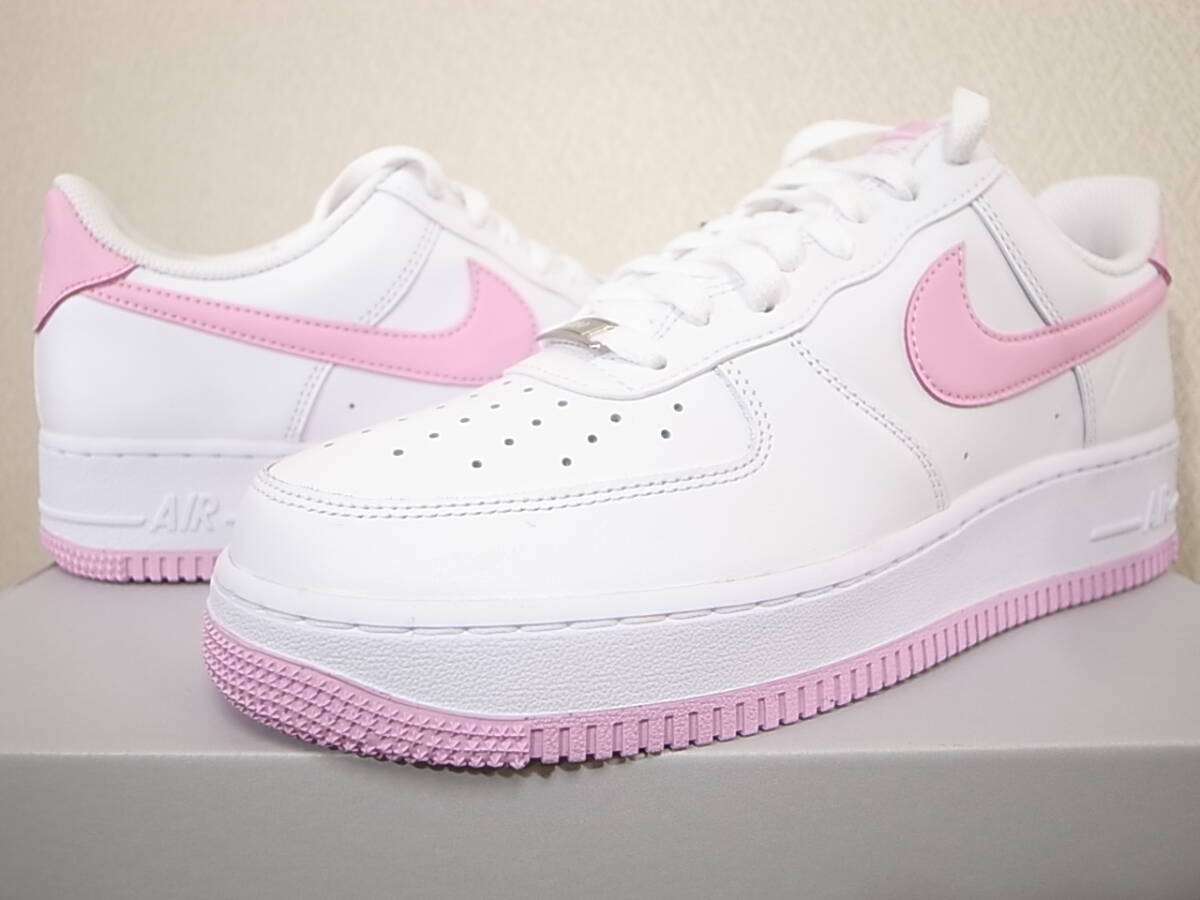 NIKE AIR FORCE 1 '07 WHITE/PINK RISE-WHITE 27 5cm US9 5新品 NIKE AIR FORCE 1 '07 WHITE/PINK RISE-WHITE 27 5cm US9 5新品