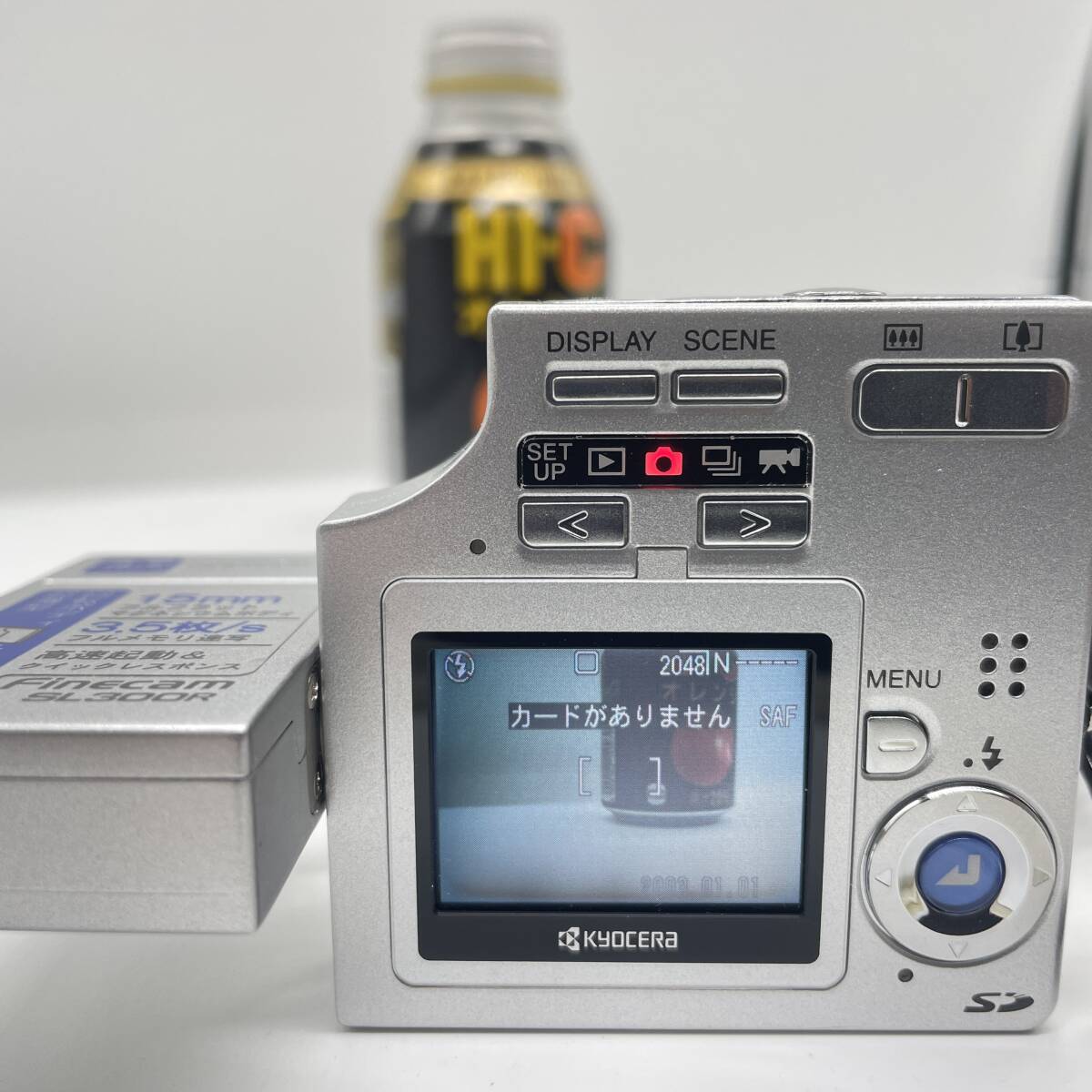 【動作確認済み・備品、箱有・状態良好品】KYOCERA Finecam SL300R　コンデジ　デジカメ　デジタルカメラ　シャッター&フラッシュ動作OK_画像3