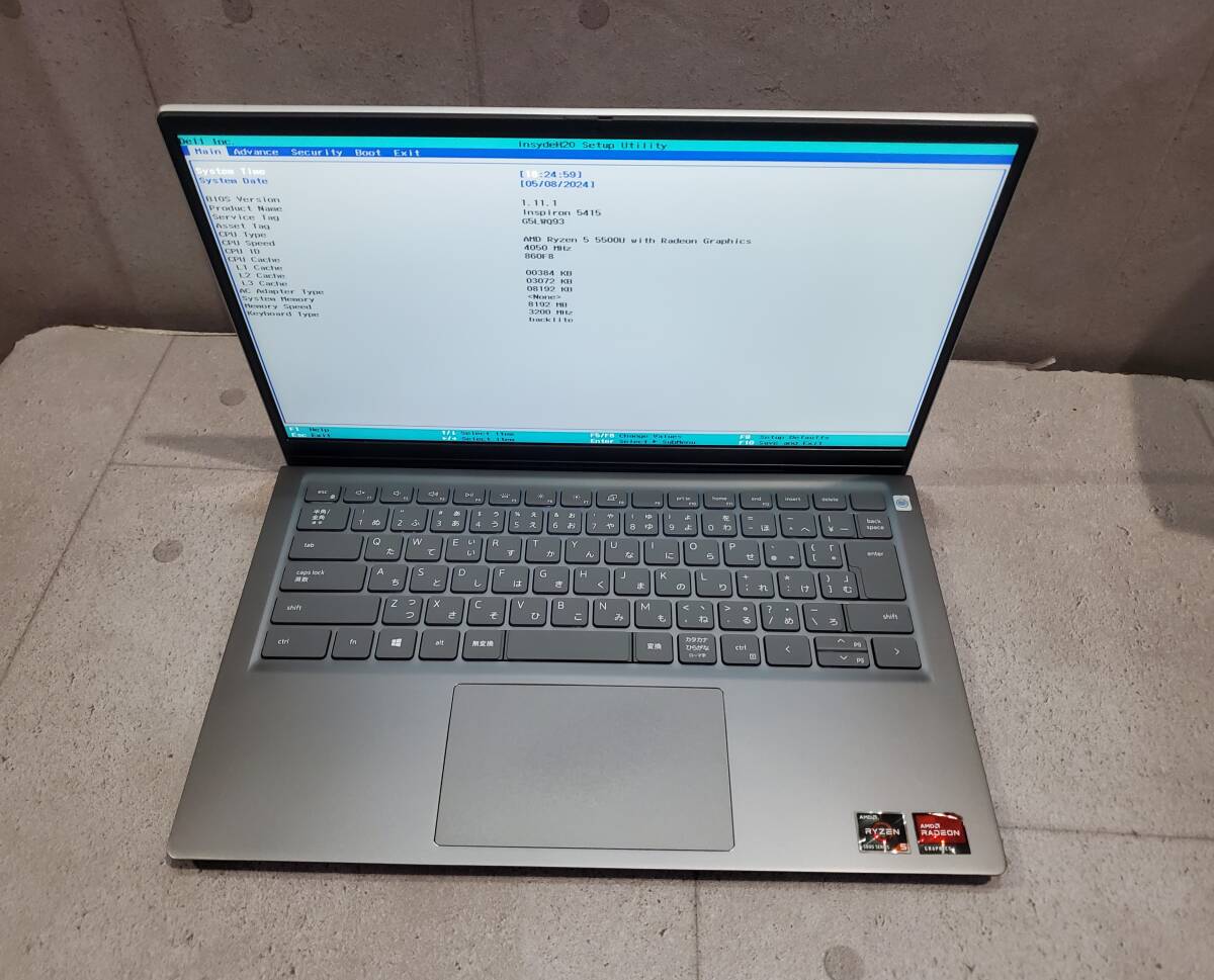 ＜ジャンク＞DELL Inspiron 14 5415 / AMD Ryzen 5 5500U / ストレージ無し / 8GBの画像1